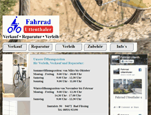 Tablet Screenshot of fahrrad-uttenthaler.de